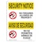 Signmission OSHA Security Sign, 10" H, 14" W, Plastic, No Guns Allowed Bilingual, Landscape, SN-P-1014-L-11612 OS-SN-P-1014-L-11612 - alternate 1